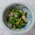 イチゴ、イチゴ。's cooksnap of when they made 菜の花とあぶりうす揚げのみぞれ酢あえ♪.