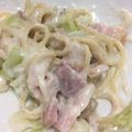 tosan37's cooksnap of when they made フライパンひとつで♡クリームパスタ.