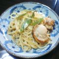 たま子's cooksnap of when they made ホタテとアスパラのレモン風味パスタ.