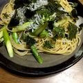 miho8751's cooksnap of when they made しらすとアスパラのパスタ～ぽん酢仕立て～.