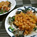 もりはん's cooksnap of when they made 新玉の納豆サラダ♪.