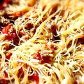 earth。's cooksnap of when they made トマト入り♪オイスター風味焼きビーフン☆.