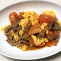 クックI6NLMD☆'s cooksnap of when they made 牛肉とトマトとふわふわ卵のオイスター炒め.
