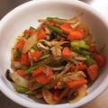 zakkiy's cooksnap of when they made 豚バラきのこのニンニクの芽炒め.