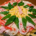 横綱てらお's cooksnap of when they made 大好物☆ちらし寿司☆押し寿司ケーキ☆.