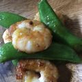 クックLBN3YE☆'s cooksnap of when they made スナップエンドウとエビのオイスター炒め.
