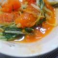 つらたろう's cooksnap of when they made ☆豚肉と水菜とトマトの炒め物☆.