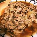 kanjuna's cooksnap of when they made 簡単晩ごはん！やみつき香ばし豚丼.