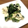 biene57's cooksnap of when they made もう一品に。小松菜とささみの酒粕ごま和え.