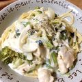くぼ〜んぬ's cooksnap of when they made ささみのクリームパスタ.