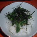 Jock's cooksnap of when they made 菜の花の辛子和え丼.