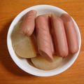 soandso's cooksnap of when they made 魚肉ソーセージと大根の煮物.