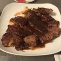 JISU☆'s cooksnap of when they made 安いステーキ肉を♡柔らかジューシーに♡.