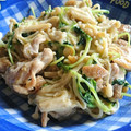 ハル父ちゃん's cooksnap of when they made えのきと豆苗のからしマヨ炒め.