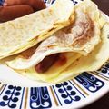 キャロメ's cooksnap of when they made 朝食おやつに☆もちもちハムチーズブリトー.