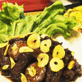 もじゃこてつー's cooksnap of when they made 簡単!牛ハラミと茄子の炒め物.