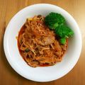 myukyeeena's cooksnap of when they made 子供が喜ぶ！豚ロースのトマトきのこソース.