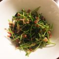 ムサムサ's cooksnap of when they made 豆苗と桜えびのオリーブオイル和え.