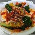 はるちゃを's cooksnap of when they made 混ぜるだけ簡単☆長芋と胡瓜のキムチ和え♪.