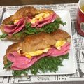 しゃべちゃん's cooksnap of when they made クロワッサンサンドのお弁当.
