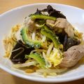 runa10's cooksnap of when they made 豚バラで☆キクラゲ入りゴーヤチャンプルー.
