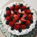 くまみほ99's cooksnap of when they made ベリーたっぷりふわふわショートケーキ❤️.