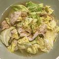 お弁とうさん's cooksnap of when they made 鶏皮消費！キャベツと鶏皮の優しい塩うどん.