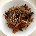 クック2U31E5☆'s cooksnap of when they made ゴボウ・にんじん・蒟蒻のきんぴら.