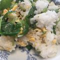 デブブル's cooksnap of when they made 大人味♪塩昆布と三つ葉の炒飯*山葵風味.