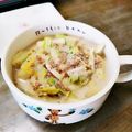 今日の勝家御膳's cooksnap of when they made イソフラボンたっぷり！濃厚豆乳味噌スープ.