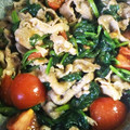 クックRCBRPM☆'s cooksnap of when they made 栄養満点。豚小間とほうれん草のトマト炒め.