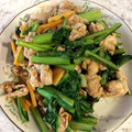 ひめきらり's cooksnap of when they made 豚肉と小松菜のオイスターソース炒め.