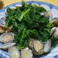 漬物大使's cooksnap of when they made あさりの酒蒸し☆菜の花入り.