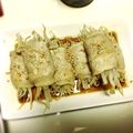 ちいさん's cooksnap of when they made しょうがポン酢で食べるエノキの豚バラ巻き.