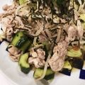 LittleMco's cooksnap of when they made きゅうりと豚肉の梅ポン酢炒め.