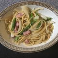 たかみさん☆'s cooksnap of when they made ワンポット☆アスパラベーコンの和風パスタ.