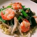 τомоко's cooksnap of when they made 本格的なエビと青菜のあんかけ焼きソバ.