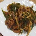きらり流れ星's cooksnap of when they made ご飯が進む！豚肉で青椒肉絲.