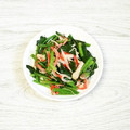 ウメ吉さん's cooksnap of when they made ほうれん草とカニカマの炒め物.