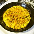 pali's cooksnap of when they made スパニッシュオムレツ風なひじきのオムレツ.