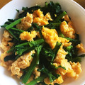 kazusaki's cooksnap of when they made 麺つゆで簡単！菜の花と炒り卵のお浸し♡.
