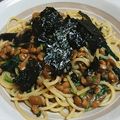 まむまむ7's cooksnap of when they made 納豆となめこのパスタ.