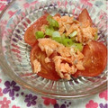 ぽぽきゅ's cooksnap of when they made 鮭とトマトの簡単和風サラダ♪.