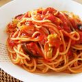 ぺろあ26's cooksnap of when they made トマト缶で簡単ランチ♩春キャベツのパスタ.
