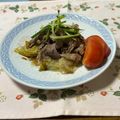 yesmama's cooksnap of when they made 焼きなすの牛しゃぶポンサラダ.