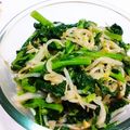 qzb01402's cooksnap of when they made 菜花ともやしのおかずになるナムル.