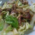 クックV7KZK9☆'s cooksnap of when they made キャベツと豚肉（オイスターソースver）.