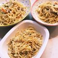 mokomokomokotan's cooksnap of when they made サバの水煮缶チーズカレークリームパスタ.