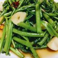 ちょこ＊choco's cooksnap of when they made 【歯応え抜群】　空心菜のエスニック炒め.