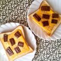ふたごゆき's cooksnap of when they made ❁チョコと胡麻のトースト❁.